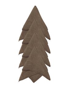 Tygservett Svanefors Julie Brun 4-Pack 45x45cm