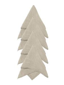 Tygservett Svanefors Julie Linnebeige 4-Pack 45x45cm