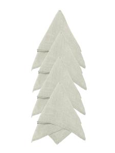 Tygservett Svanefors Julie Linnevit 4-Pack 45x45cm