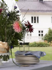 Tygservett Svanefors Sabina Denimblå 45x45cm