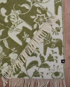 Ullpläd Arvidssons Textil Leksand Grön 130x170cm