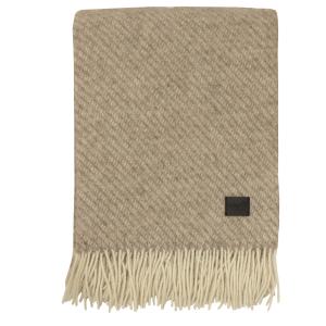 Ullpläd Aukland Beige/Vit 130x170cm Redlunds