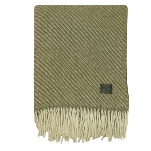 Ullpläd Aukland Grön/Vit 130x170cm Redlunds