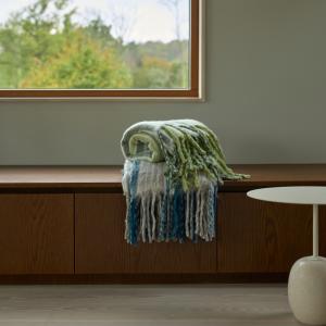 Ullpläd Kosta Linnewäfveri Tanum Grön 130x170cm