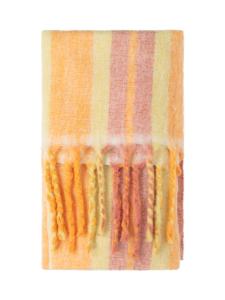 Ullpläd Kosta Linnewäfveri Vallvik Orange 130x170cm