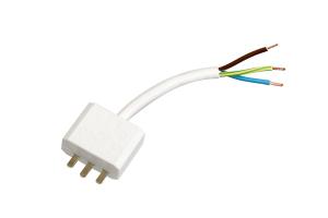PR Home Takkontakt DCL Kabel Jordad 20 cm Vit