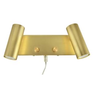 Vägglampa Dimbar Mini Mässing 2xGU10 Oriva