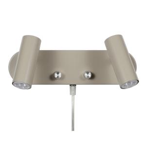 Vägglampa Dimbar Mini Nougat 2xGU10 Oriva 
