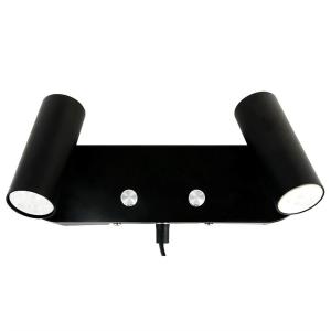 Vägglampa Dimbar Mini Svart 2xGU10 Oriva