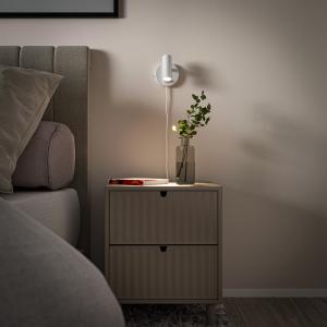 Vägglampa Dimbar Mini Vit 10cm Oriva