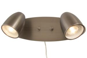 Vägglampa Dubbel Tenn Aneta Lighting Sandnes