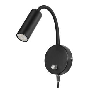 Vägglampa Dimbar Flex Mini Svart GU10 Oriva