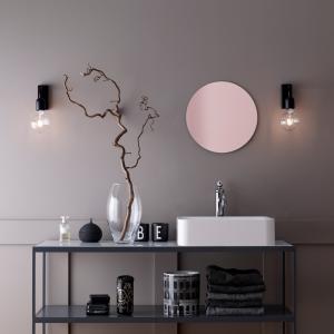 Vägglampa IP44 Svart Dimbar Belid Regal 12,9cm