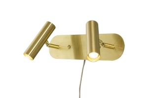 Vägglampa Mässing Dubbel Aneta Lighting Artic