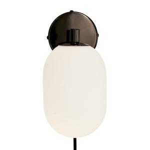 Vägglampa Noor Vit Glas Dimbar 18cm Watt & Veke