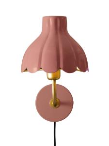 Vägglampa PR Home Wells Mellanrosa/Guld 21cm