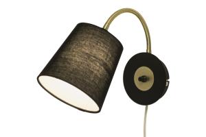 Vägglampa Svart/Mässing Aneta Lighting Ljusdal
