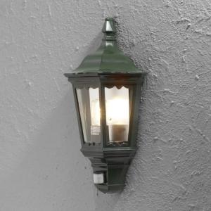 Vägglampa Utomhus Firenze Grön E27 Rörelsesensor IP43 Konstsmide