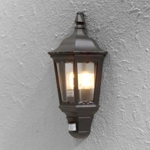 Vägglampa Utomhus Firenze Svart E27 Rörelsesensor IP43 Konstsmide