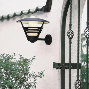 Vägglampa Utomhus Gemini Svart E27 IP23 30cm Konstsmide