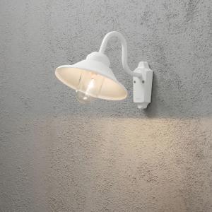 Vägglampa Utomhus Vega Vit E27 IP23 30cm Konstsmide