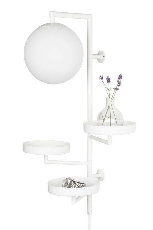 Vägglampa Vit Globen Lighting Astoria at lavanille