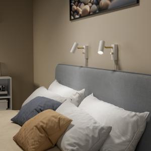 Vägglampa Vit/Mässing Dimbar Belid Cato 14,7cm