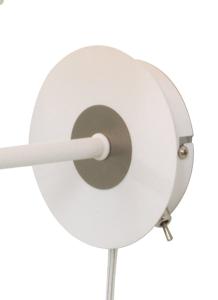 Vägglampa Vit/Stål Aneta Lighting Eketorp