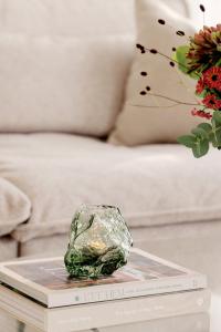 Värmeljushållare Glas Grön Valerie 12cm