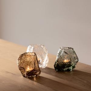 Värmeljushållare Glas Brun Valerie 12cm