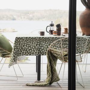 Textilvaxduk Belle Amie Mörkgrön 145x220cm Almedahls