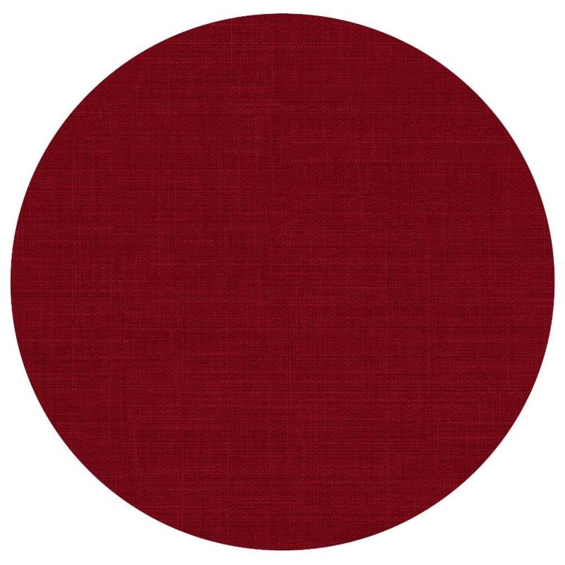 Rund Vaxduk Linnelook Röd Ø140cm Nina Royal at lavanille