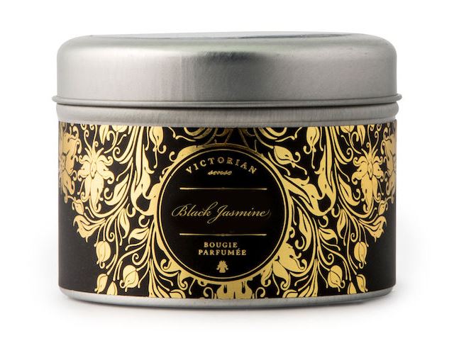 Victorian Sense Doftljus Tinbox Black Jasmine at lavanille