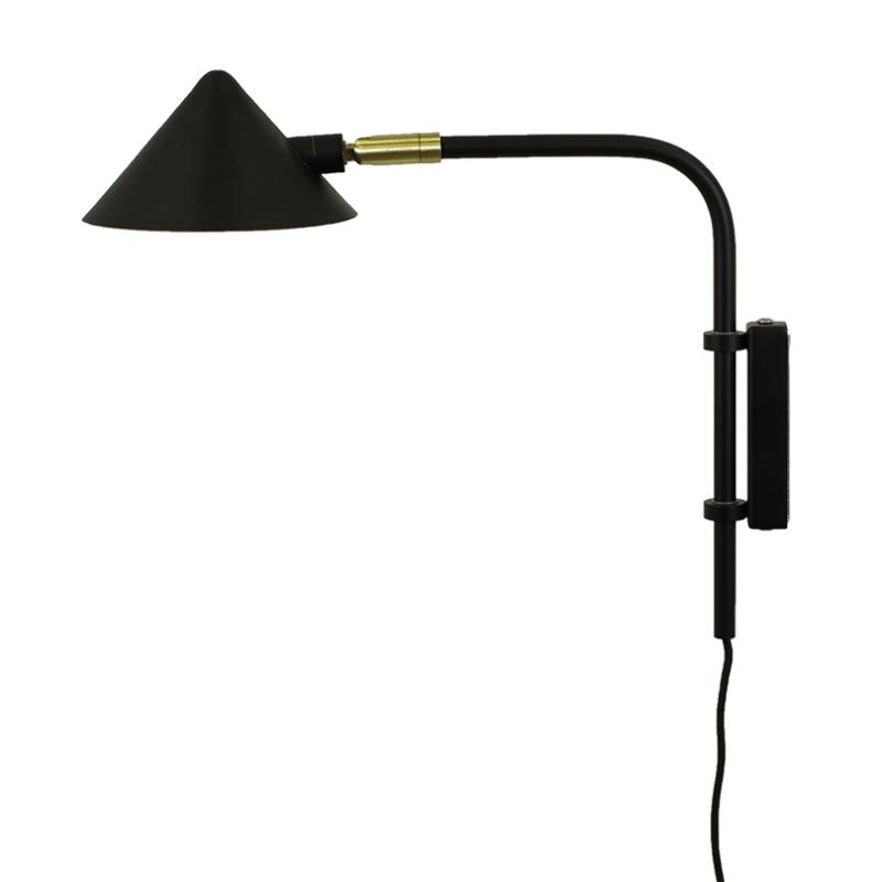 Watt & Veke Kelly Short Vägglampa Svart at lavanille