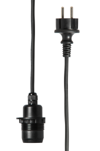 Watt & Veke Utomhuskabel Svart E27 5m