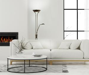 Golvlampa Uplight Aneta Lighting Nice Svart/Krom179cm