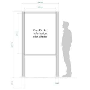 1180x2100mm - Informationsskylt 90R