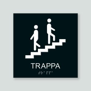 TRAPPA - Taktil skylt 180x180mm
