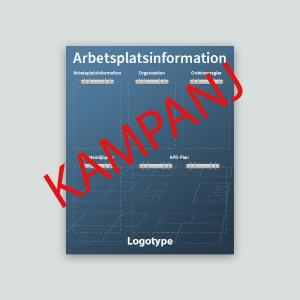 Arbetsplatstavla (API) med egen bild, 745x930mm