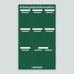 API-tavla med whiteboardfunktion & egenbild, 745x1300mm