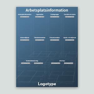 Arbetsplatstavla (API) med egen bild, 1000x1300mm