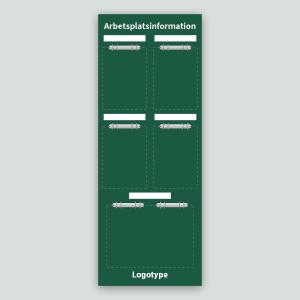 API-tavla med whiteboardfunktion & egenbild, 495x1300mm