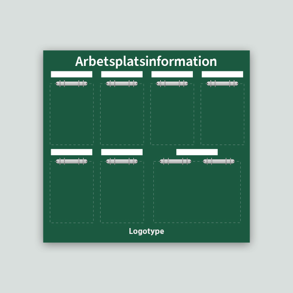 API-tavla med whiteboardfunktion & egenbild, 1000x930mm