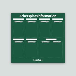 API-tavla med whiteboardfunktion & egenbild, 1000x930mm