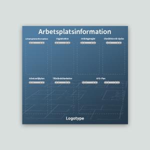 Arbetsplatstavla (API) med egen bild, 1000x930mm