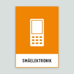 SMÅELEKTRONIK - Återvinningsdekal