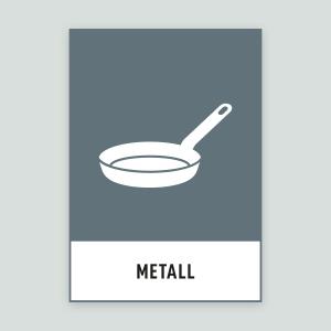 METALL - Återvinningsdekal