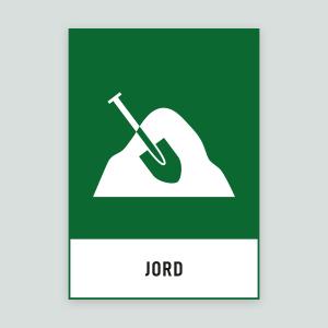 JORD - Återvinningsskylt