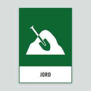 JORD - Återvinningsdekal