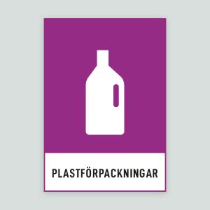 PLASTFÖRPACKNINGAR - Återvinningsdekal